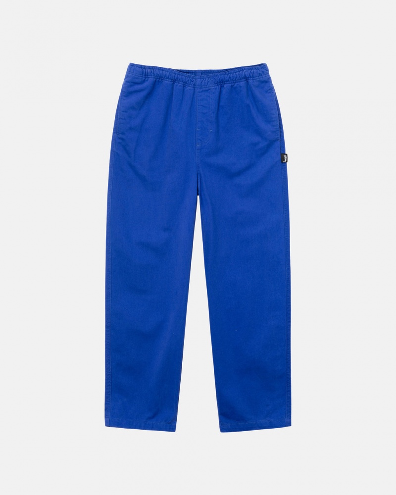 Blue Men\'s Stussy Brushed Beach Pant Swimwear Philippines | NHZ-0591