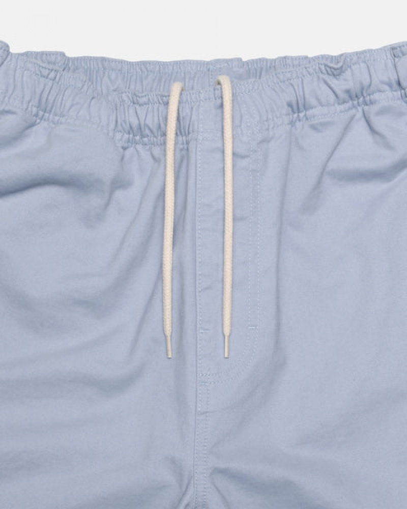 Blue Men's Stussy Brushed Beach Shorts Philippines | SUP-0381