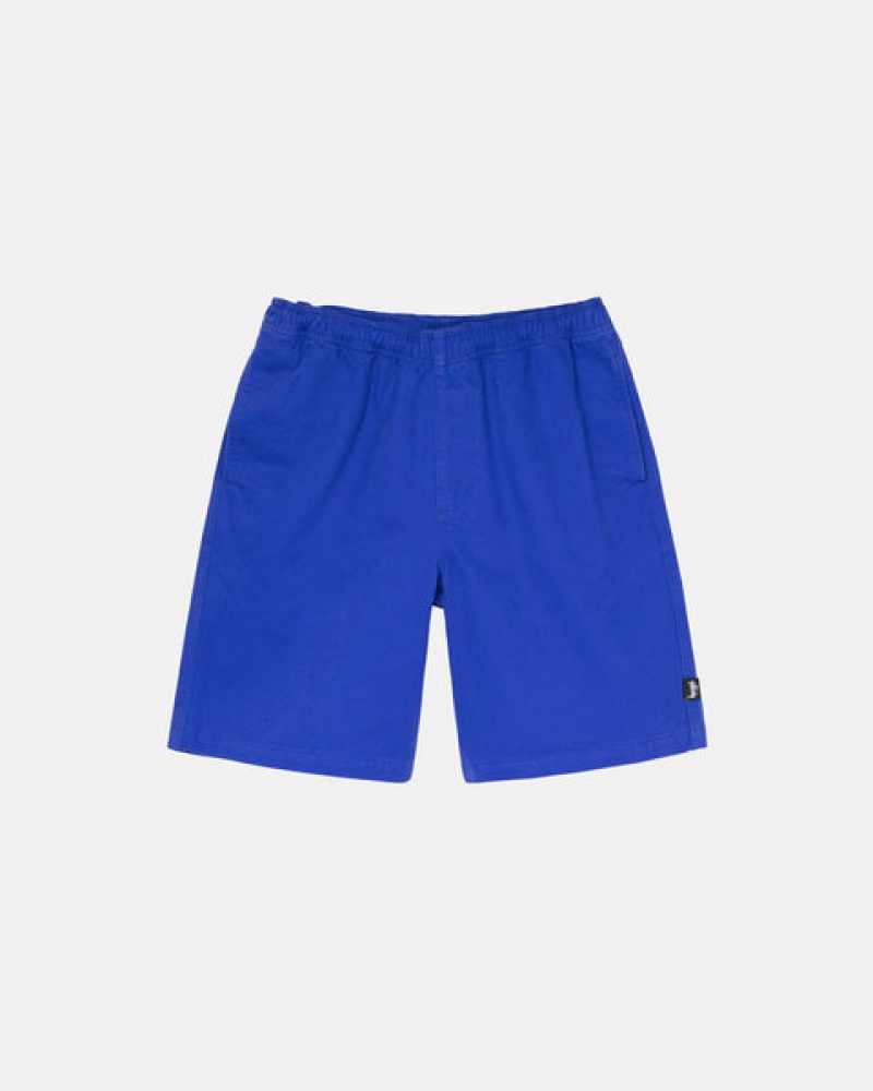 Blue Men's Stussy Brushed Beach Short Swimwear Philippines | CAY-8578