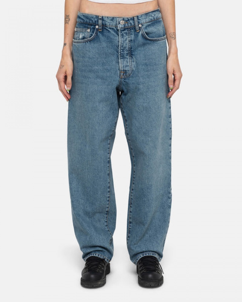 Blue Men's Stussy Classic Jean Denim Philippines | DZE-0502