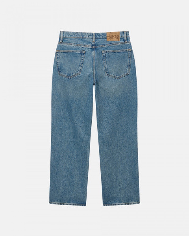 Blue Men's Stussy Classic Jean Denim Philippines | DZE-0502