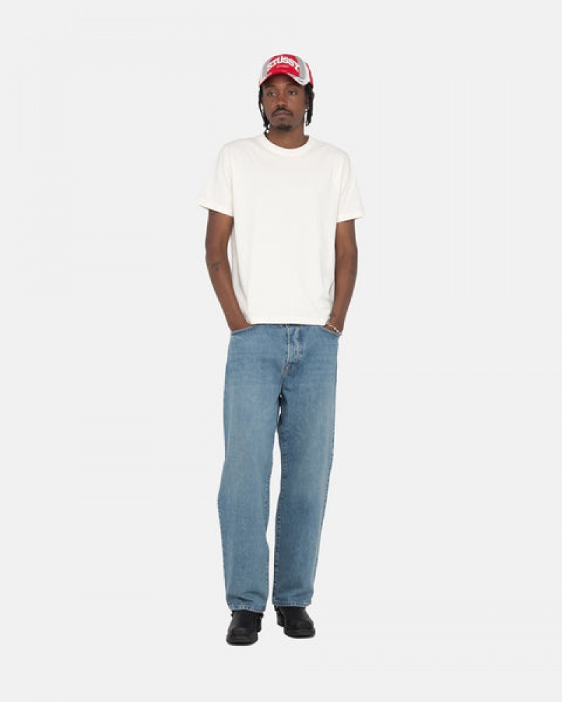 Blue Men's Stussy Classic Jean Denim Philippines | DZE-0502