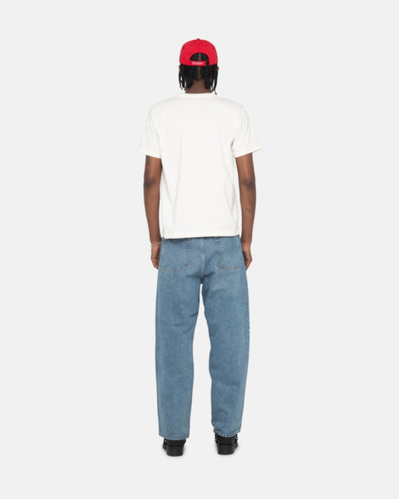 Blue Men's Stussy Classic Jean Denim Philippines | DZE-0502