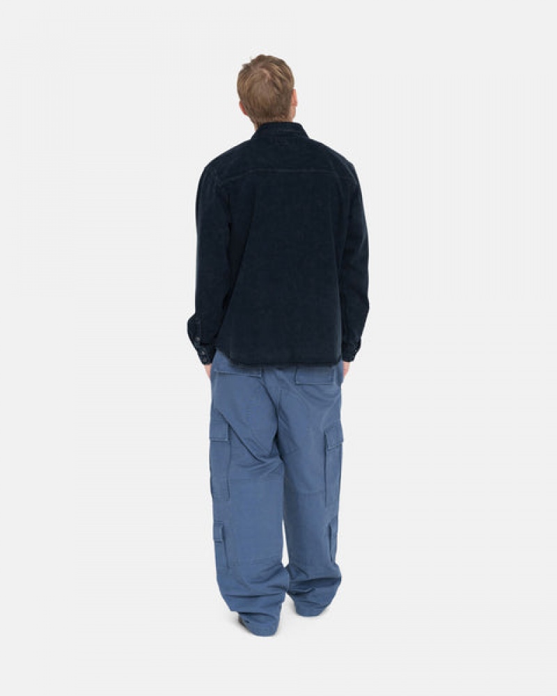 Blue Men's Stussy Ripstop Surplus Cargo Pants Philippines | RCL-9314