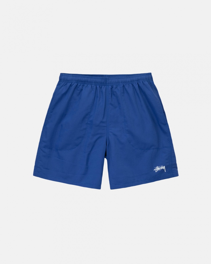 Blue Men\'s Stussy Water Short Stock Shorts Philippines | DJK-9646