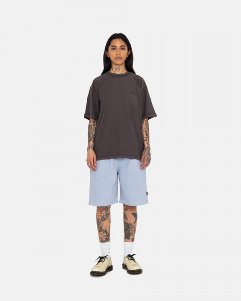 Blue Women's Stussy Brushed Beach Shorts Philippines | QOC-5565