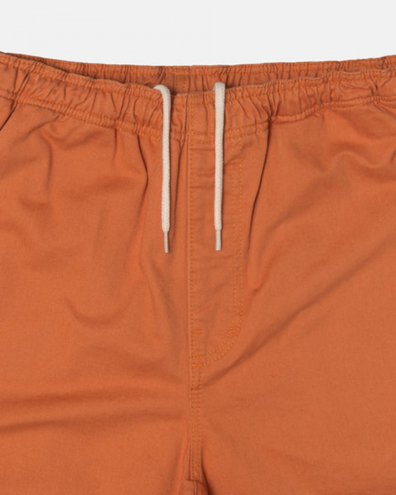 Brown Men's Stussy Brushed Beach Pants Philippines | DEC-7930