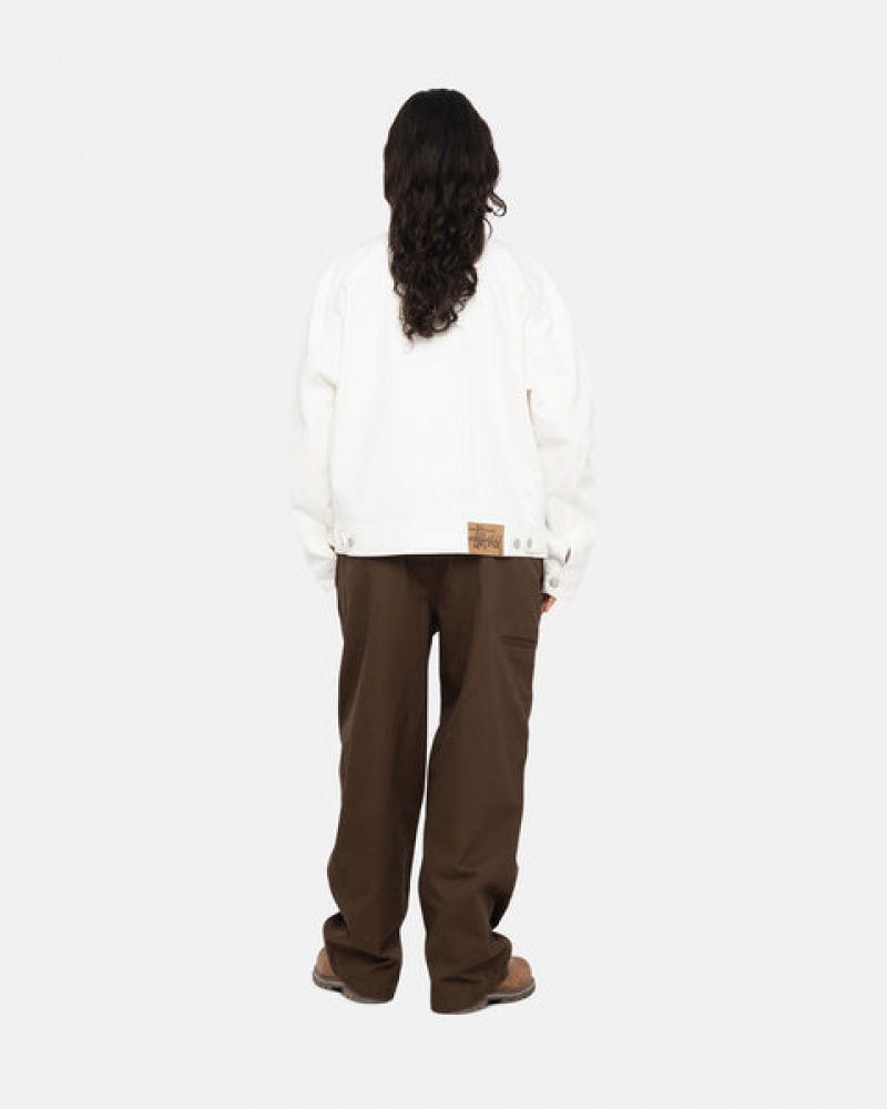 Brown Men's Stussy Workgear Trouser Twill Pants Philippines | PNL-4962