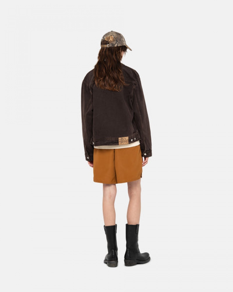 Brown Women's Stussy Water Short Stock Shorts Philippines | MLT-5297