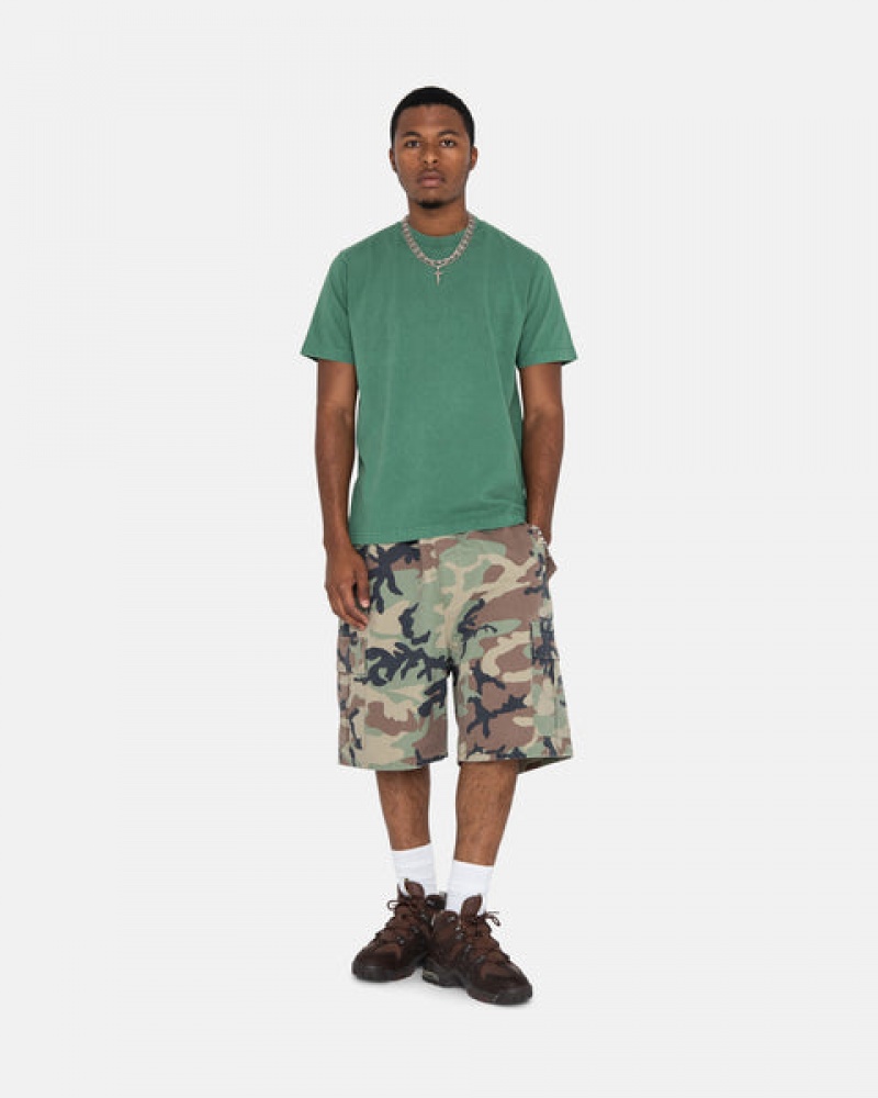 Camo Men's Stussy Ripstop Cargo Beach Shorts Philippines | EBF-8665