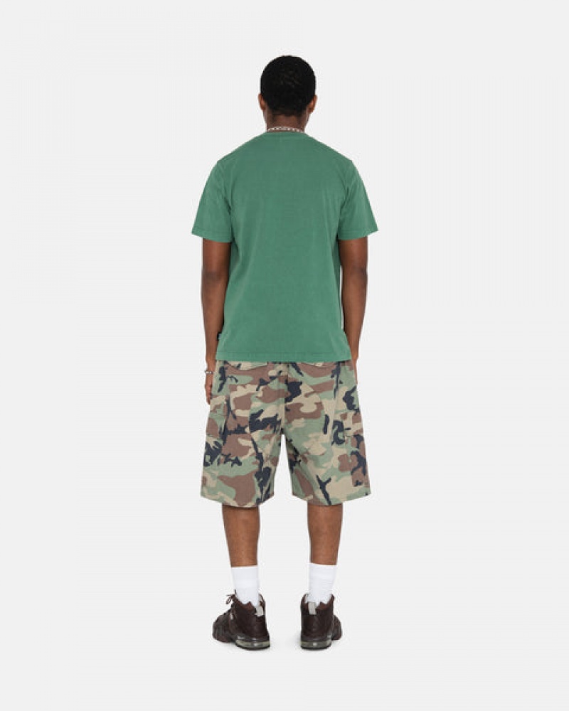 Camo Men's Stussy Ripstop Cargo Beach Shorts Philippines | EBF-8665