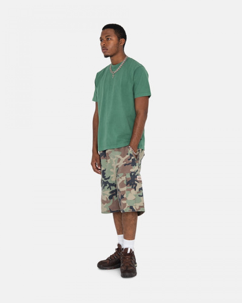 Camo Men's Stussy Ripstop Cargo Beach Shorts Philippines | EBF-8665