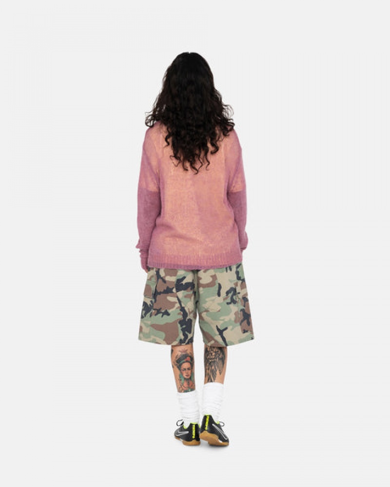 Camo Men's Stussy Ripstop Cargo Beach Shorts Philippines | EBF-8665