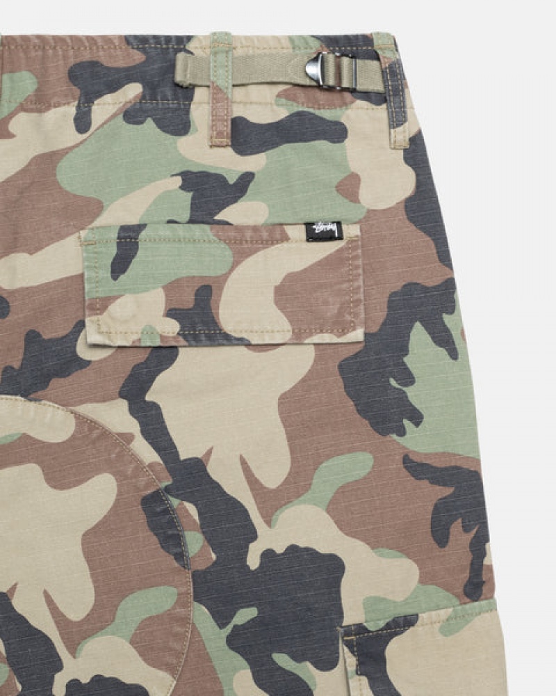 Camo Men's Stussy Surplus Cargo Ripstop Pants Philippines | IKY-6888