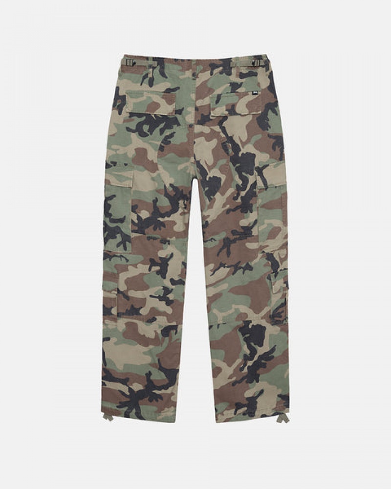 Camo Men's Stussy Surplus Cargo Ripstop Pants Philippines | IKY-6888