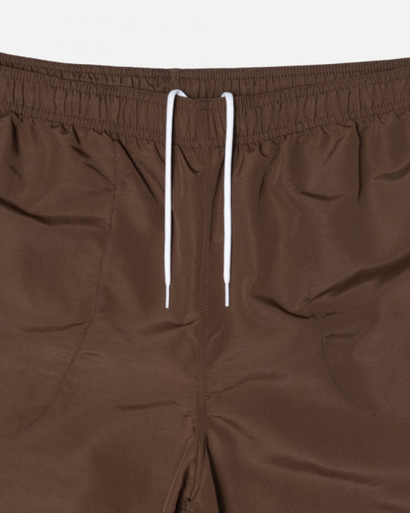 Coffee Men's Stussy Big Basic Water Short Swimwear Philippines | CGB-1289