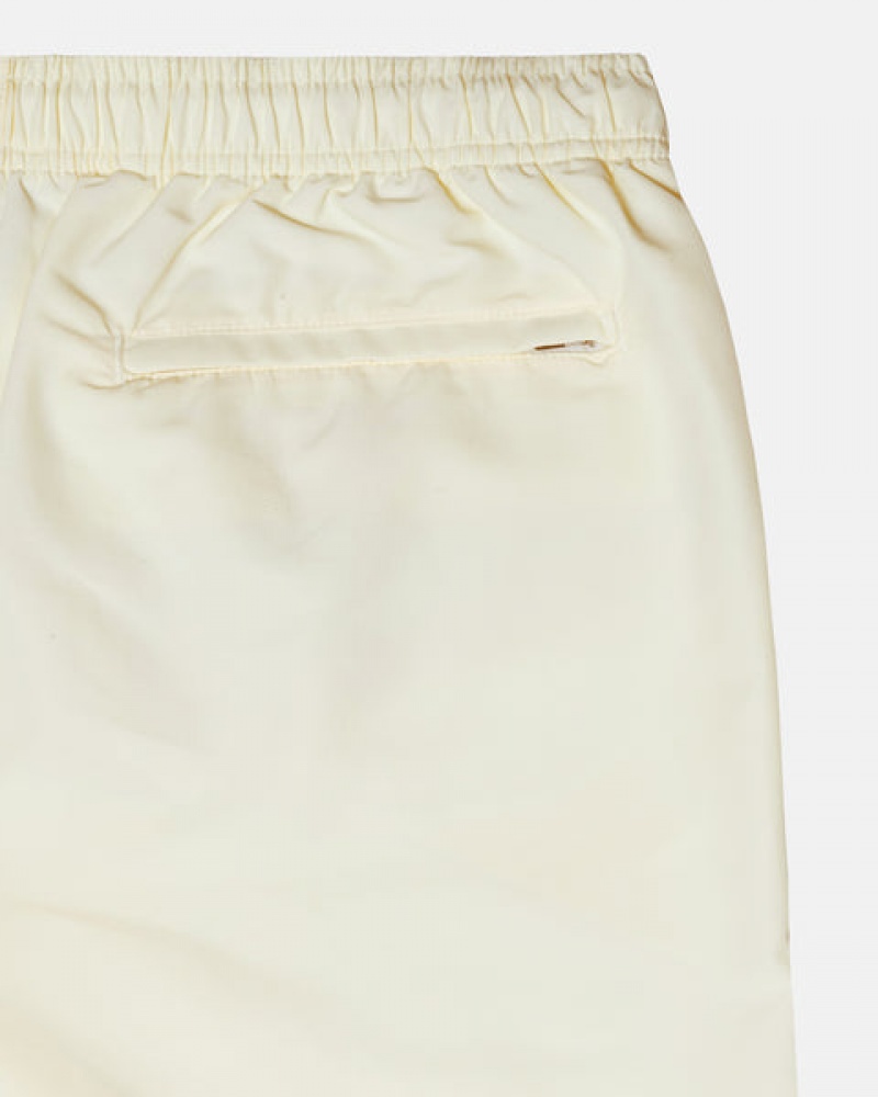 Cream Men's Stussy Big Basic Water Short Swimwear Philippines | HNU-2917