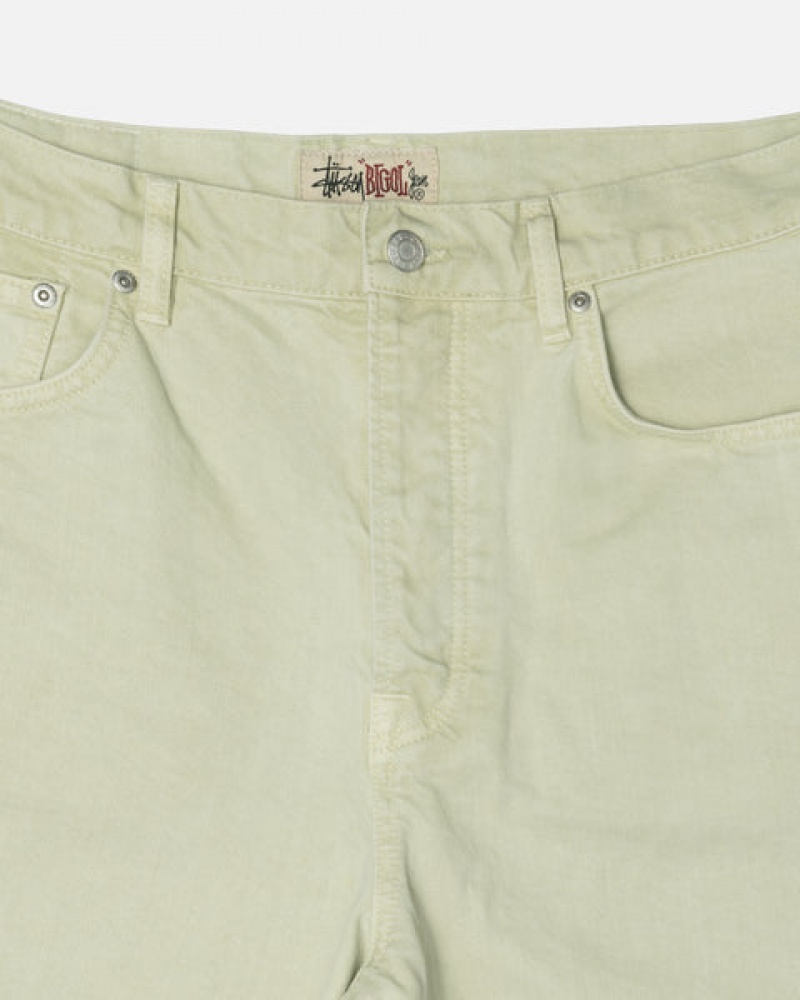 Cream Men's Stussy Double Dye Big 'Ol Jeans Pants Philippines | YYC-7734