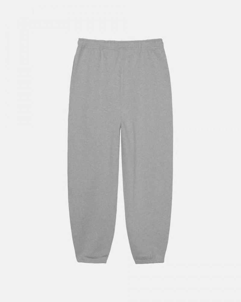 Dark Grey Men's Stussy Fleece Pant Sweatpants Philippines | PVQ-3311