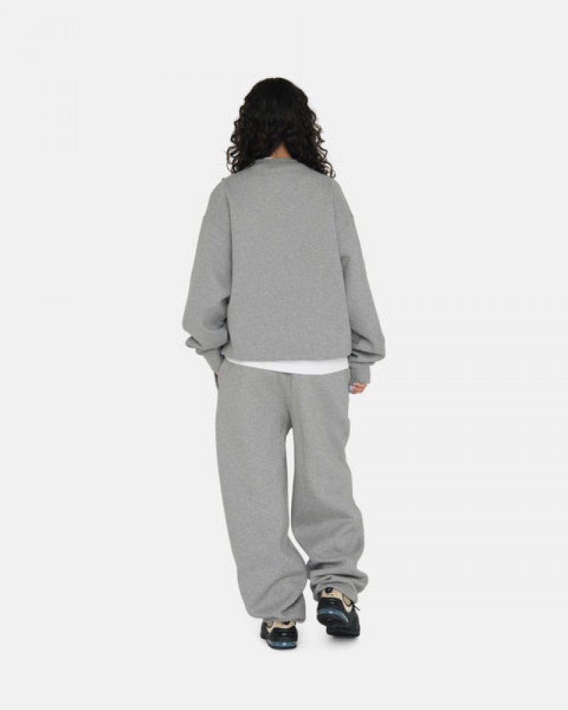 Dark Grey Men's Stussy Fleece Pant Sweatpants Philippines | PVQ-3311