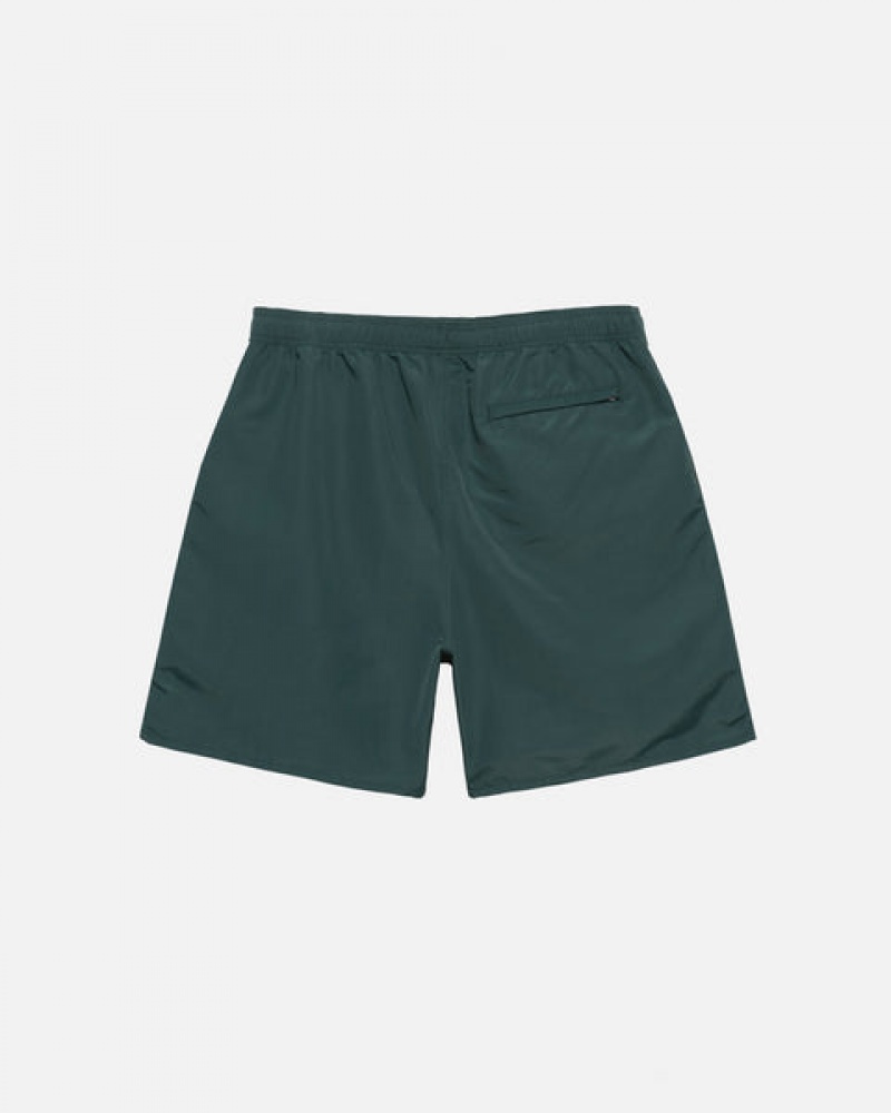 Green Men's Stussy Big Basic Water Short Swimwear Philippines | JCB-0892