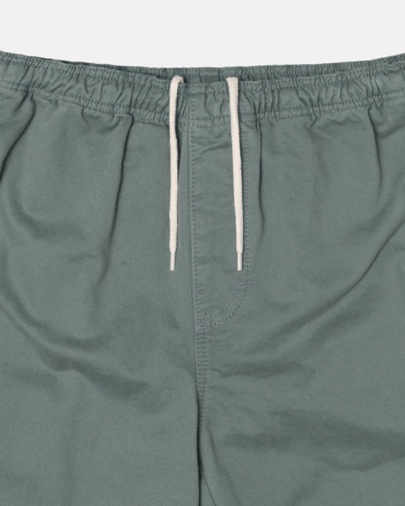 Green Men's Stussy Brushed Beach Pants Philippines | SAI-8597