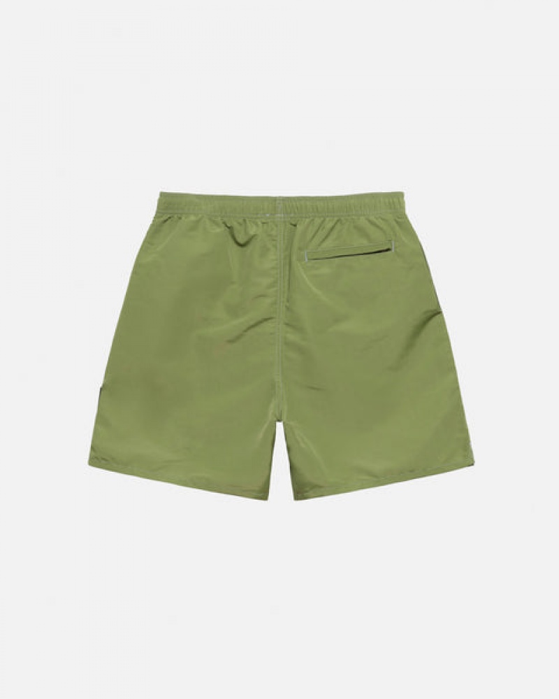 Green Men's Stussy Surfman Patch Water Short Swimwear Philippines | OSR-5922