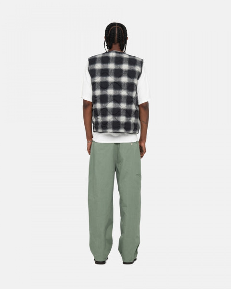 Green Men's Stussy Workgear Trouser Twill Pants Philippines | KCD-7497