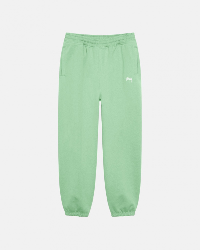 Green Women\'s Stussy Stock Logo Sweatpants Philippines | WZE-0608