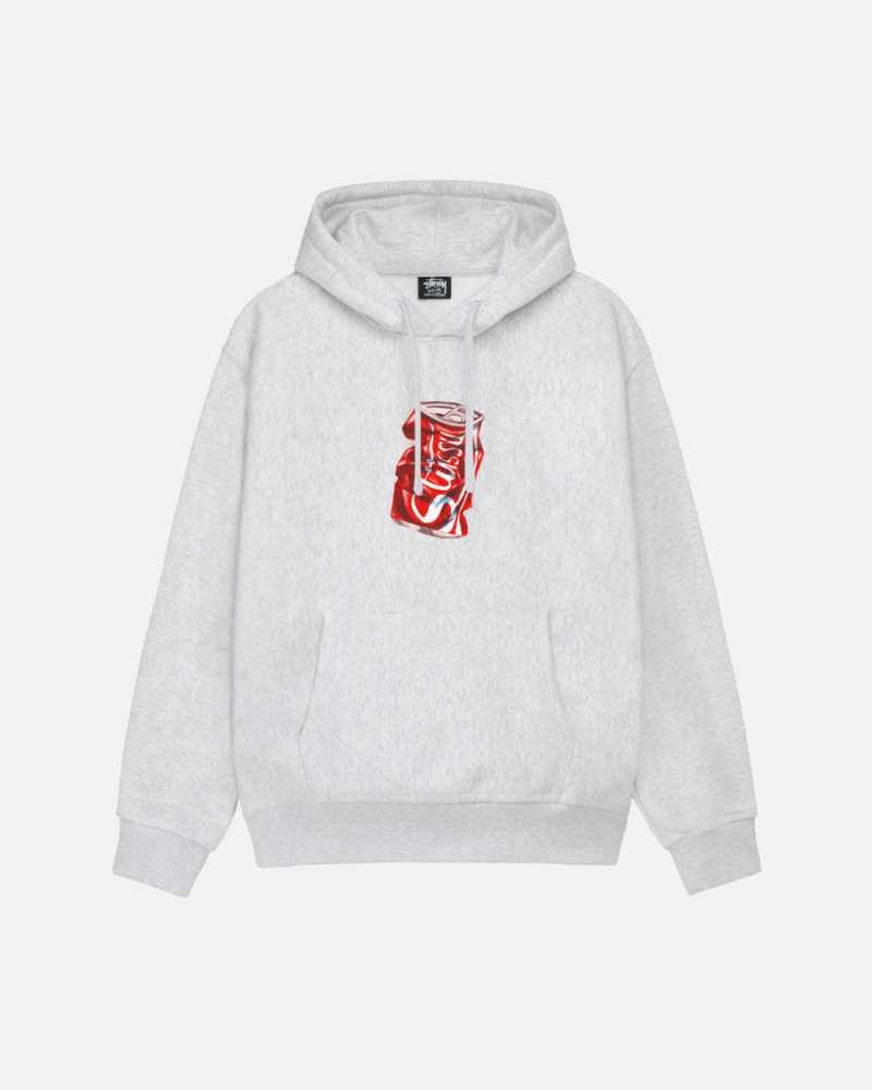 Grey Men\'s Stussy Soda Can Hoodie Philippines | NQZ-2528