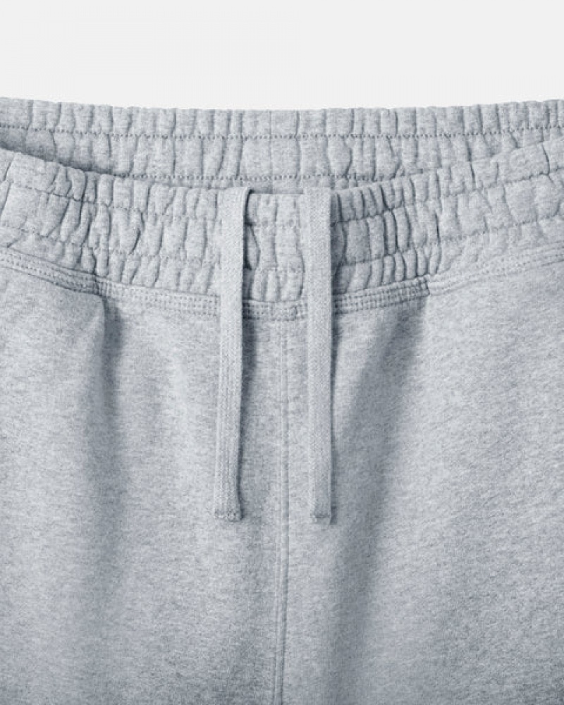 Grey Men's Stussy Stock Logo Sweat Short Sweatshorts Philippines | NLJ-1903