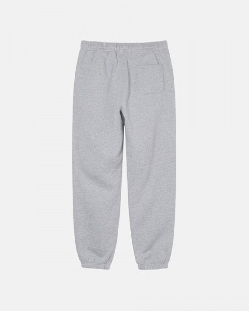 Grey Men's Stussy Stock Logo Sweatpants Philippines | TUL-4512