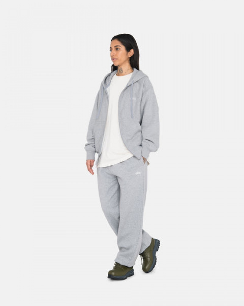 Grey Men's Stussy Stock Logo Sweatpants Philippines | TUL-4512