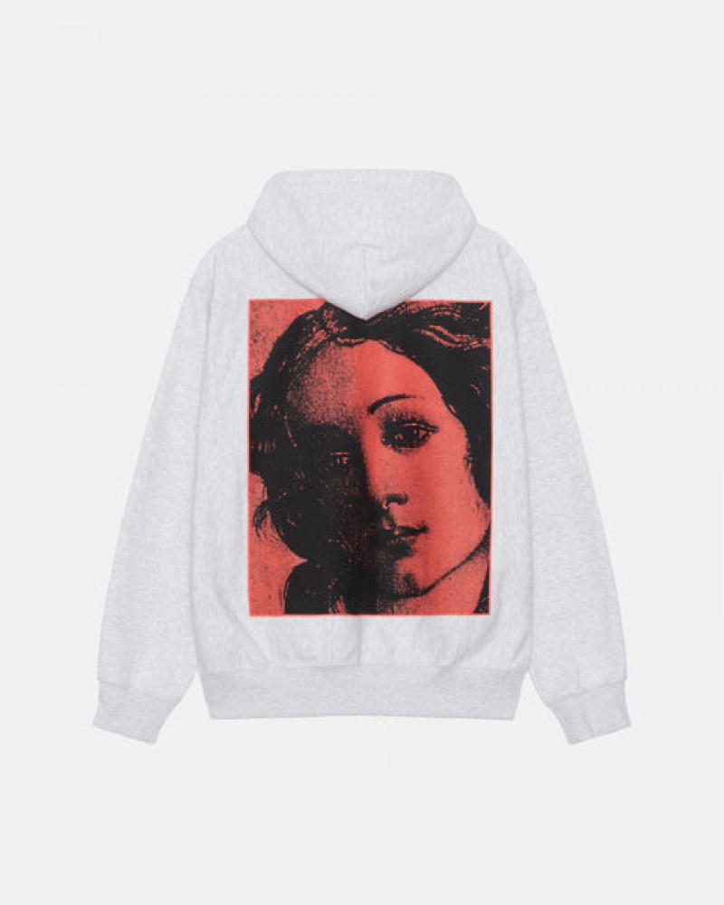 Grey Women's Stussy Venus Zip Hood Sweatshirts Philippines | VYE-9802