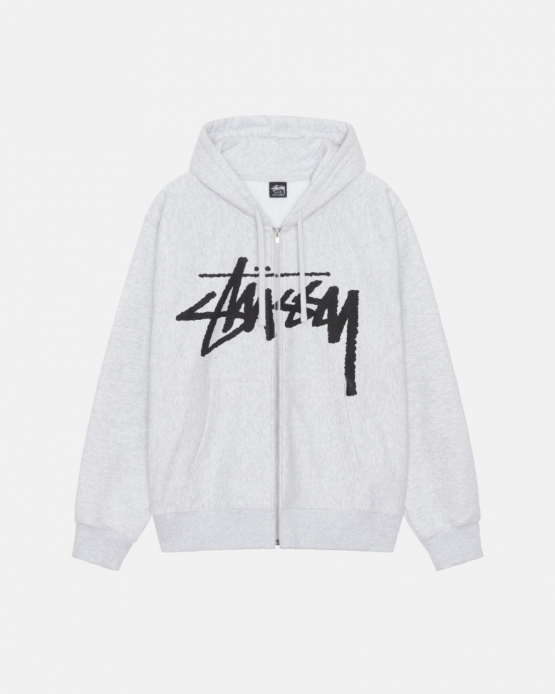 Grey Women\'s Stussy Venus Zip Hood Sweatshirts Philippines | VYE-9802