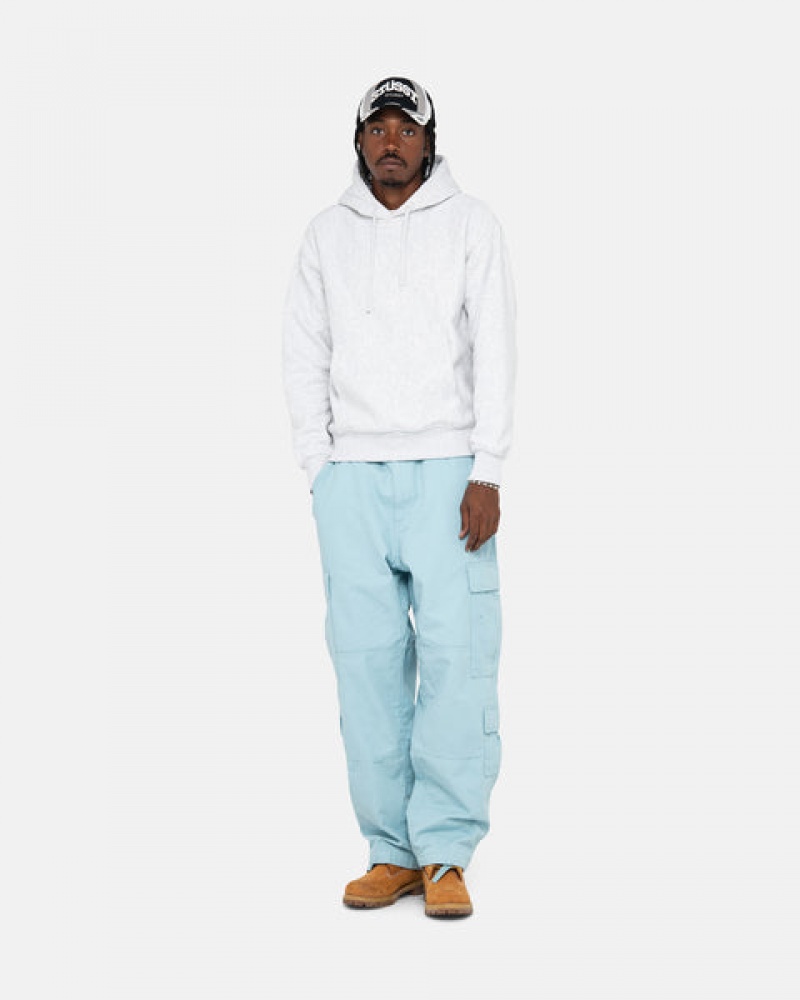 Light Blue Men's Stussy Surplus Cargo Ripstop Pants Philippines | YCX-4952