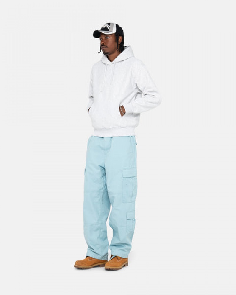 Light Blue Men's Stussy Surplus Cargo Ripstop Pants Philippines | YCX-4952