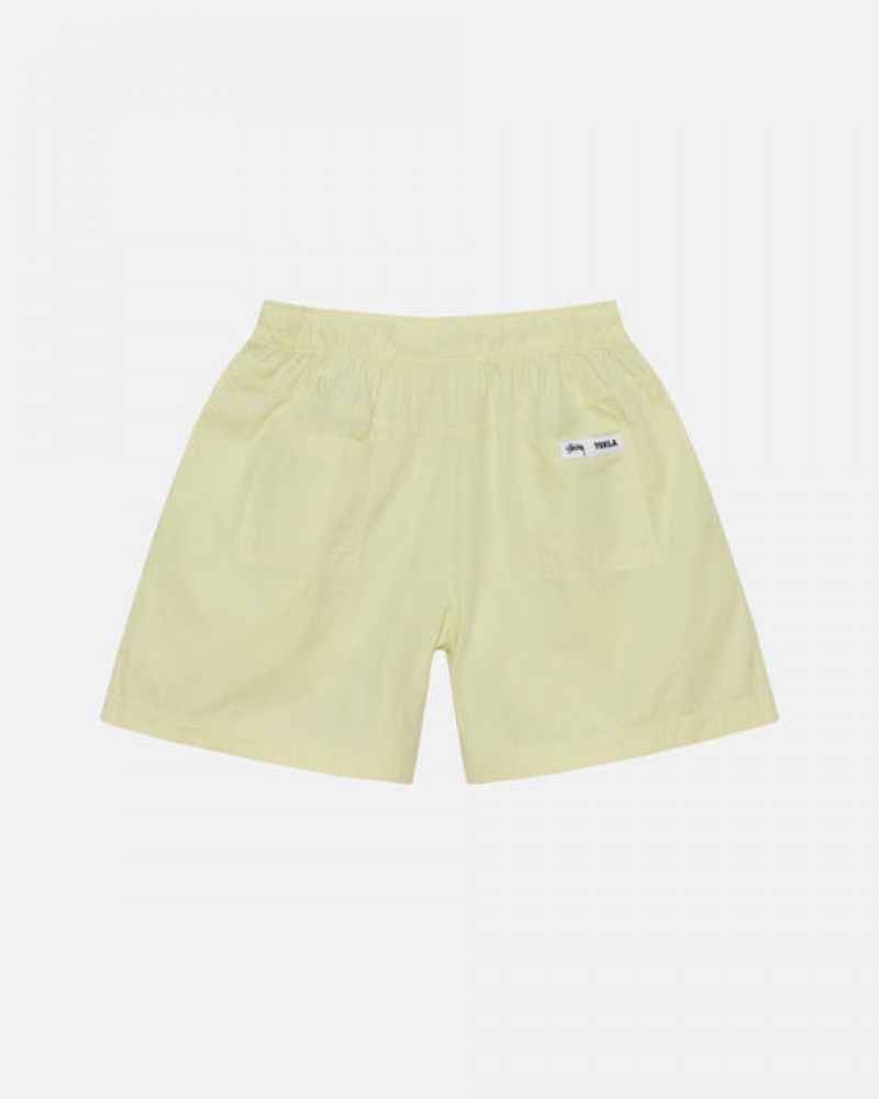 Light Green Men's Stussy Tekla Poplin Pyjama Shorts Philippines | CGL-8667