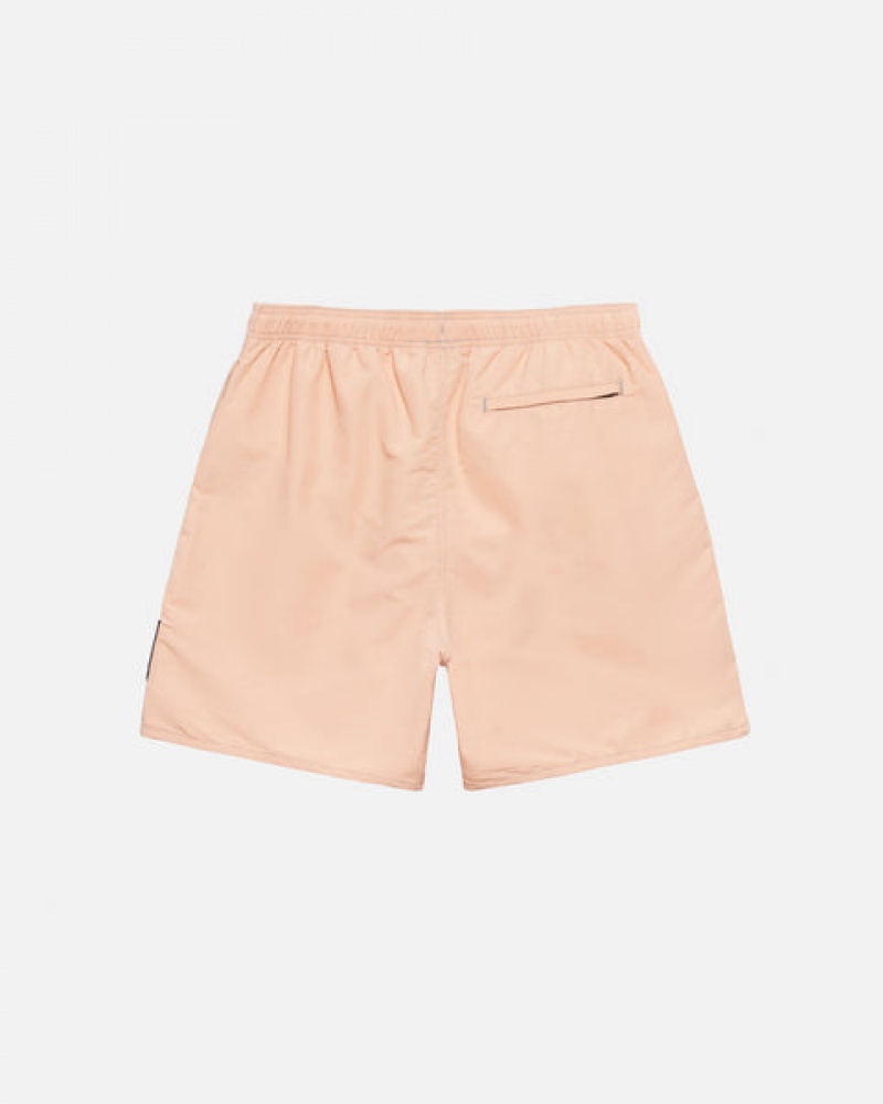 Light Rose Men's Stussy Surfman Patch Water Short Swimwear Philippines | WRW-6117