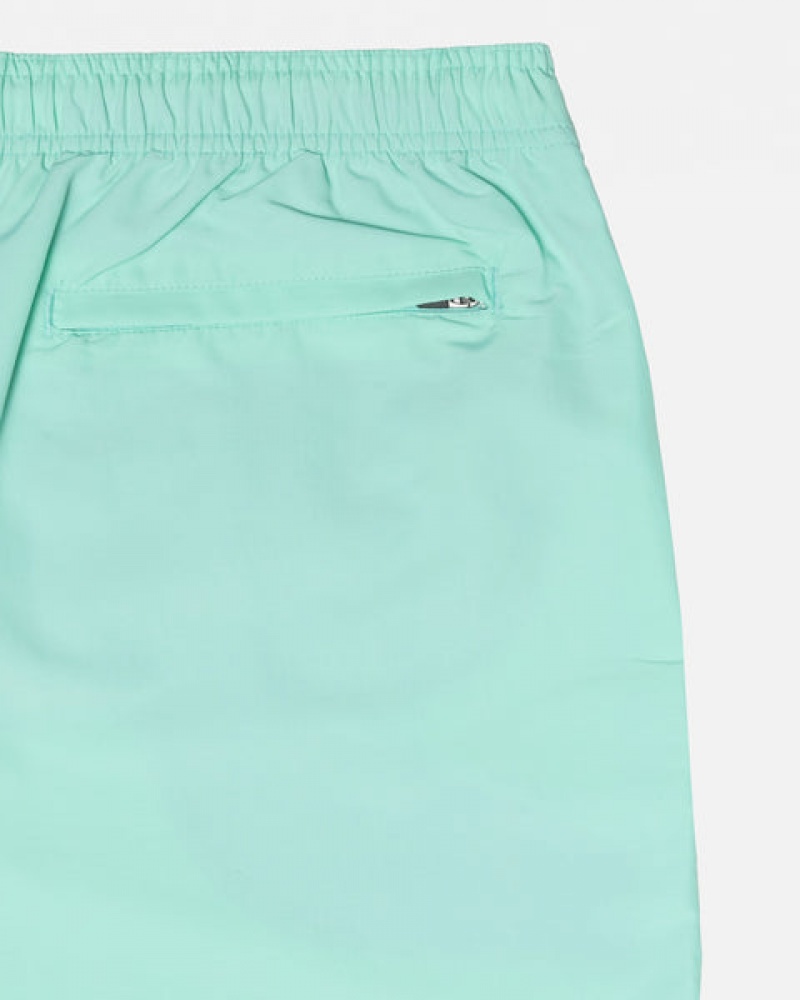 Light Turquoise Men's Stussy Stock Water Short Swimwear Philippines | DVI-6900