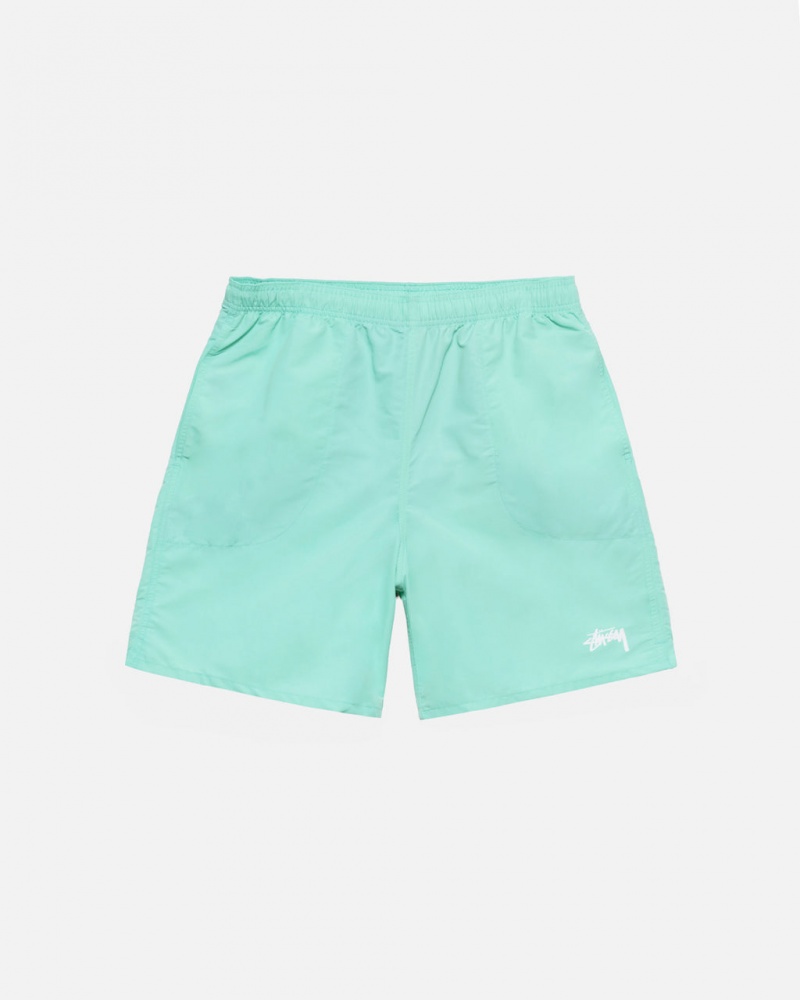 Light Turquoise Men\'s Stussy Stock Water Short Swimwear Philippines | DVI-6900