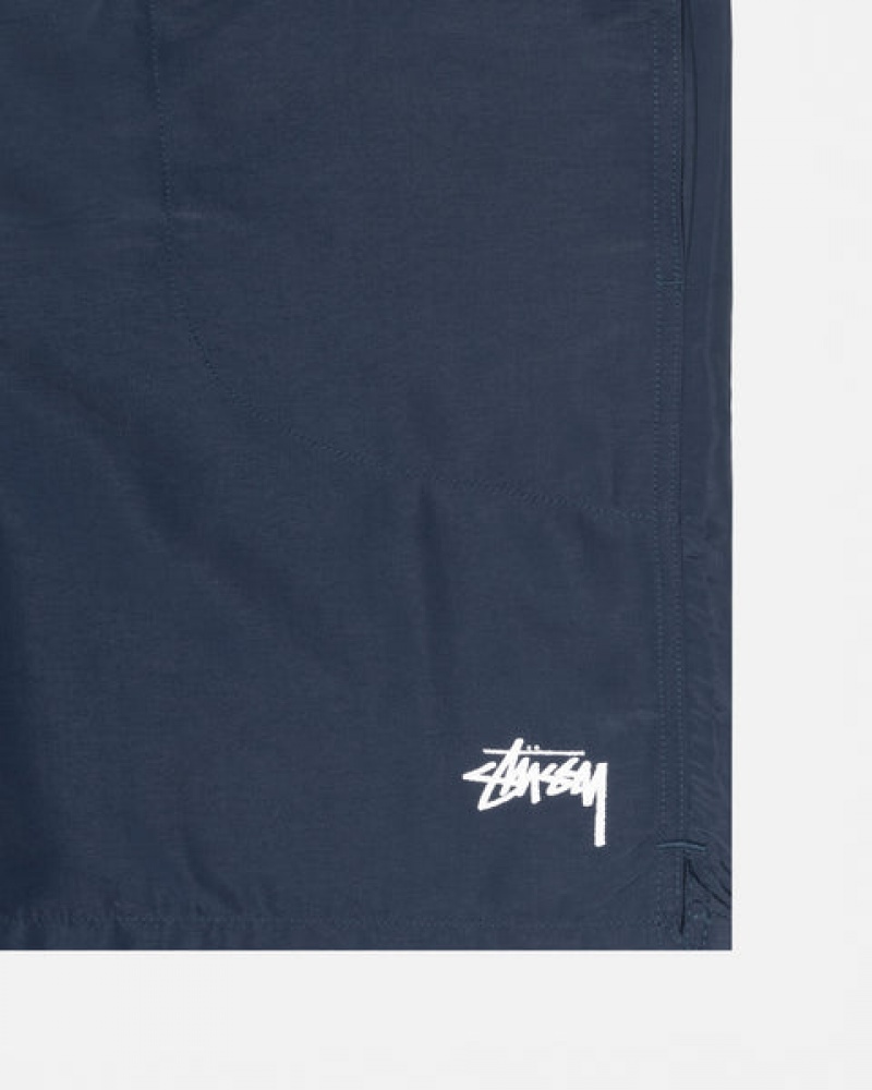 Navy Men's Stussy Stock Water Short Swimwear Philippines | KXQ-3319