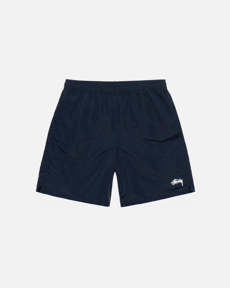 Navy Men\'s Stussy Stock Water Short Swimwear Philippines | KXQ-3319