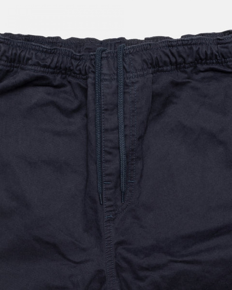 Navy Women's Stussy Beach Pant Brushed Cotton Pants Philippines | THK-3265