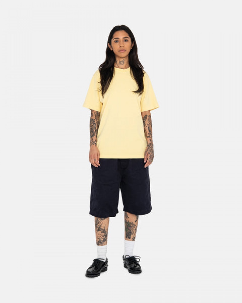 Navy Women's Stussy Brushed Beach Shorts Philippines | ASM-0869