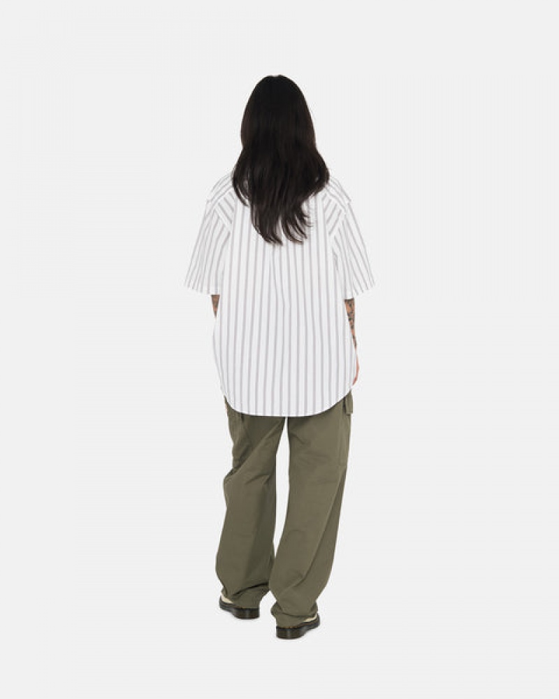 Olive Men's Stussy Ripstop Cargo Beach Pants Philippines | BDV-8988