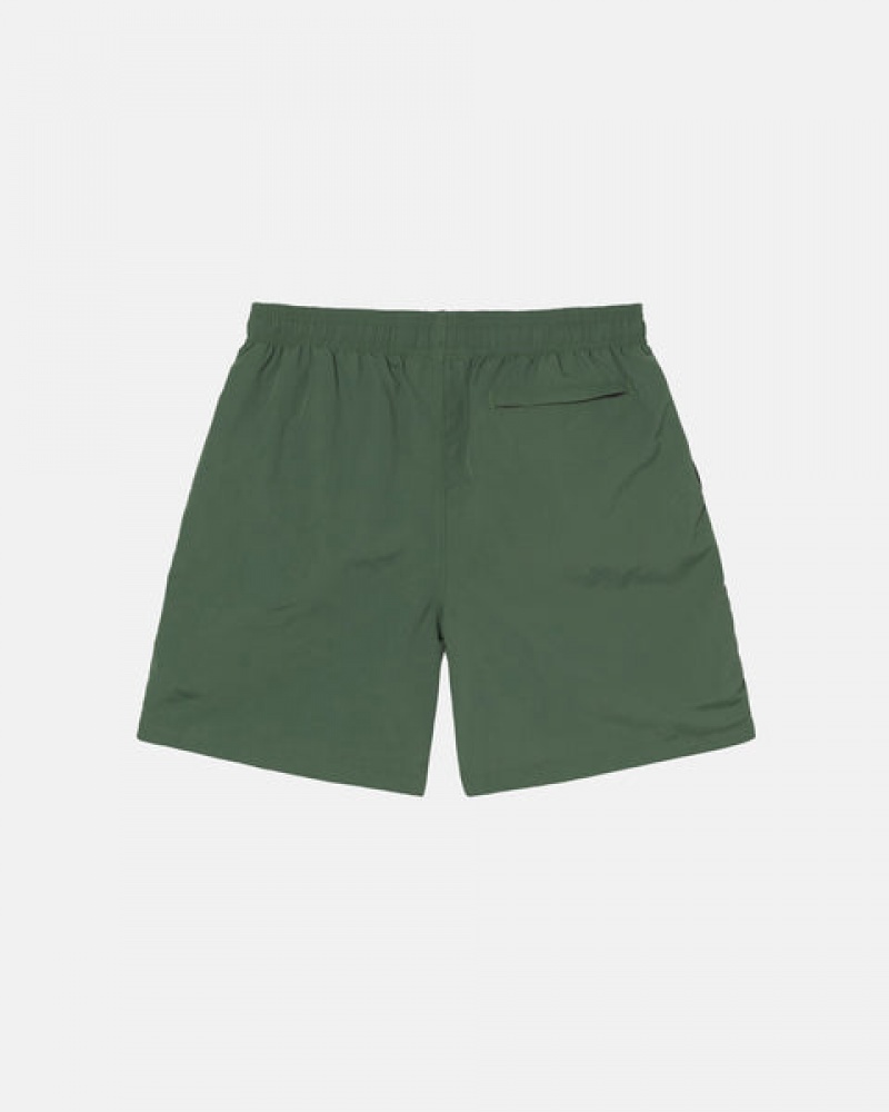 Olive Women's Stussy Curly S Water Short Swimwear Philippines | RSA-5616