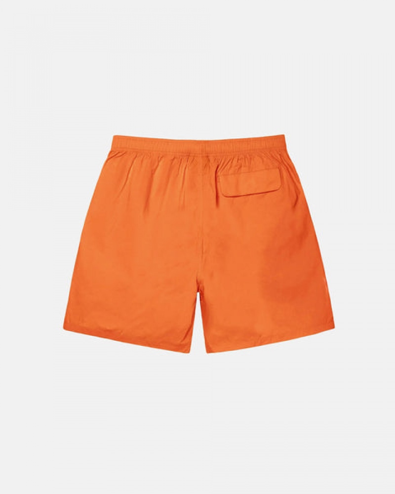 Orange Men's Stussy Big Stock Nylon Shorts Philippines | OEK-7220