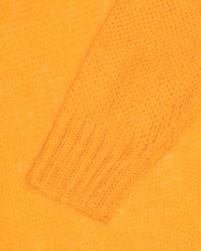 Orange Men's Stussy Loose Knit Sweaters Philippines | WZO-9595