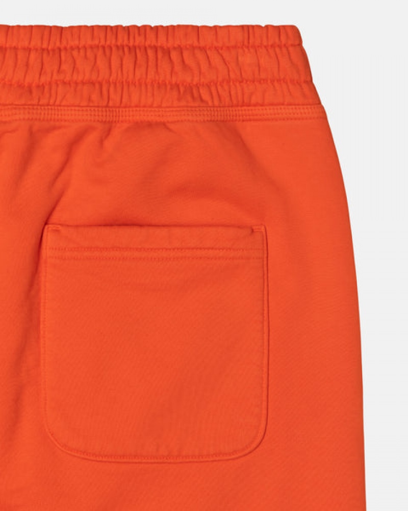 Orange Men's Stussy Overdyed Stock Logo Pant Sweatshirts Philippines | HZU-9832